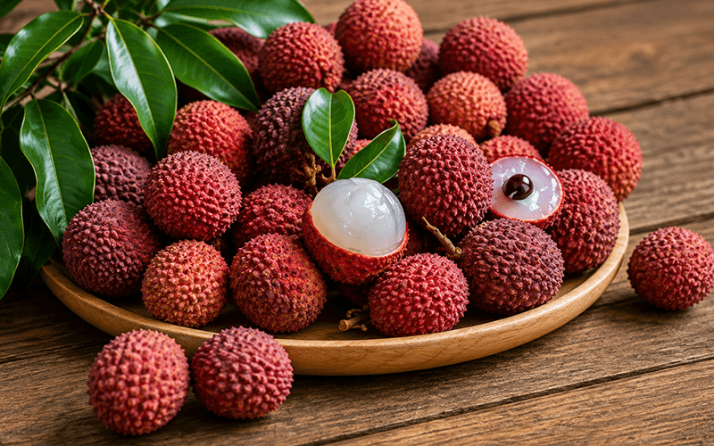 Litchi (लीची) - wholesale fruit Surat